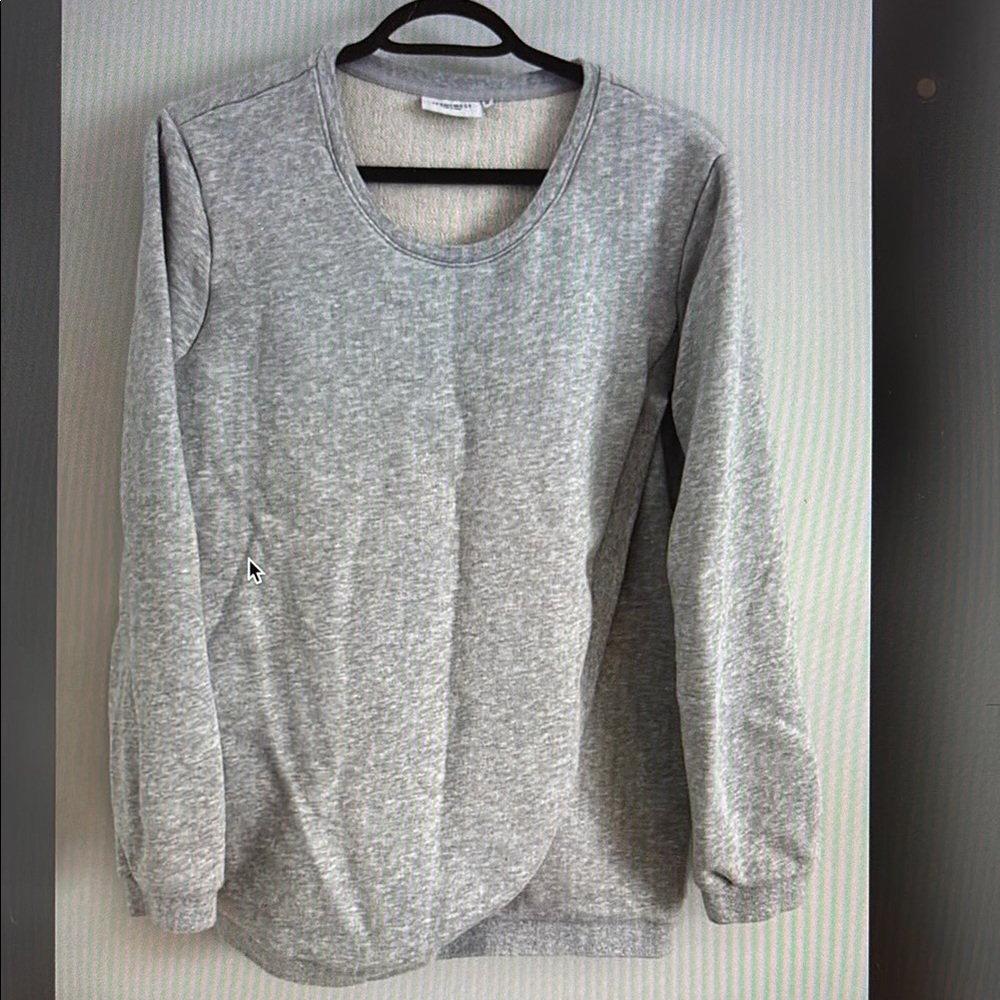 Grey Nursing Sweater